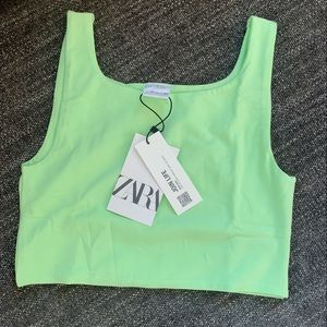 NWT ZARA - GIRLS 13-14 GREEN TANK